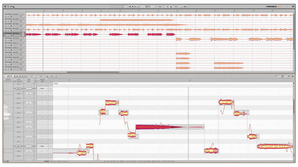 melodyne-auto-tune correction manuelle graphique de voix avec melodyne